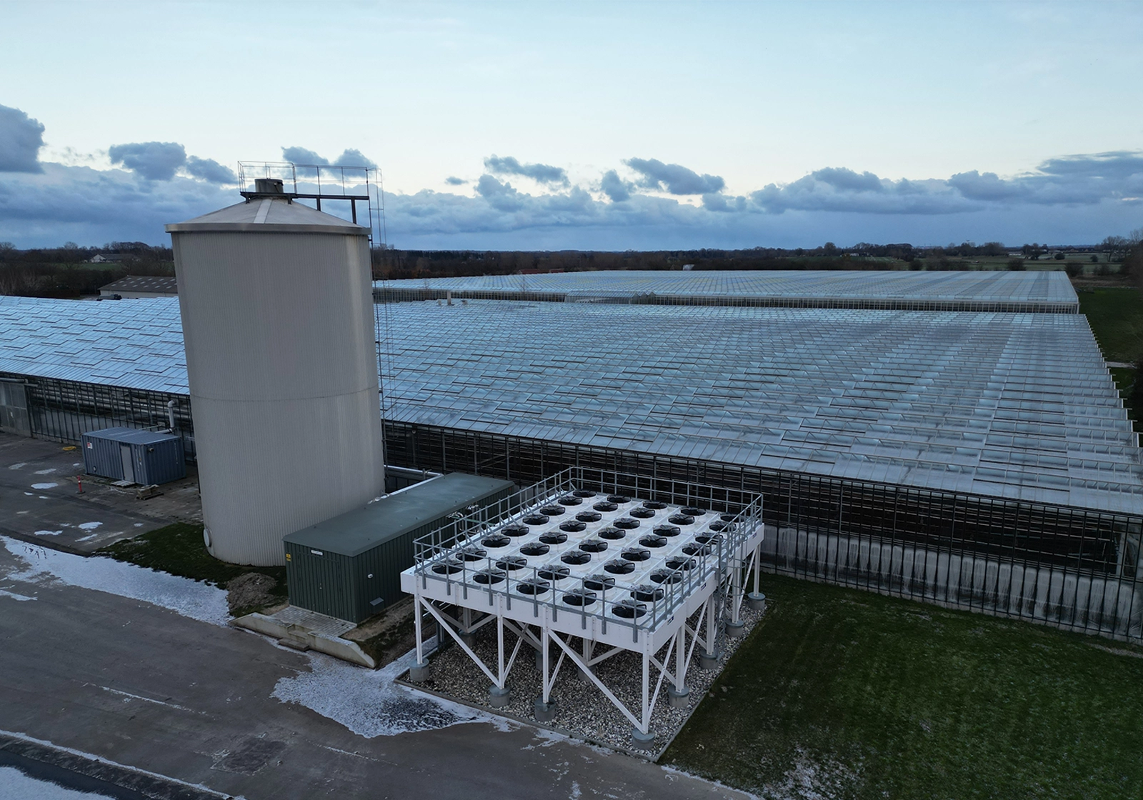 danish greenhouse plant installation